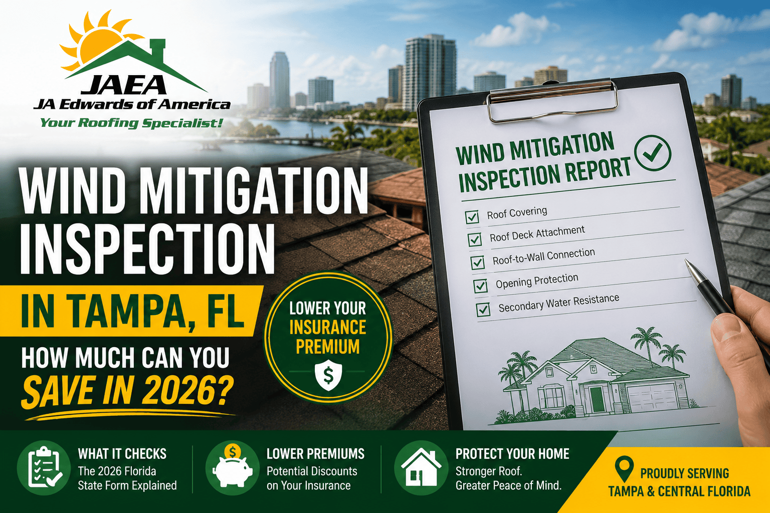 Wind Mitigation Inspection in Tampa,FL