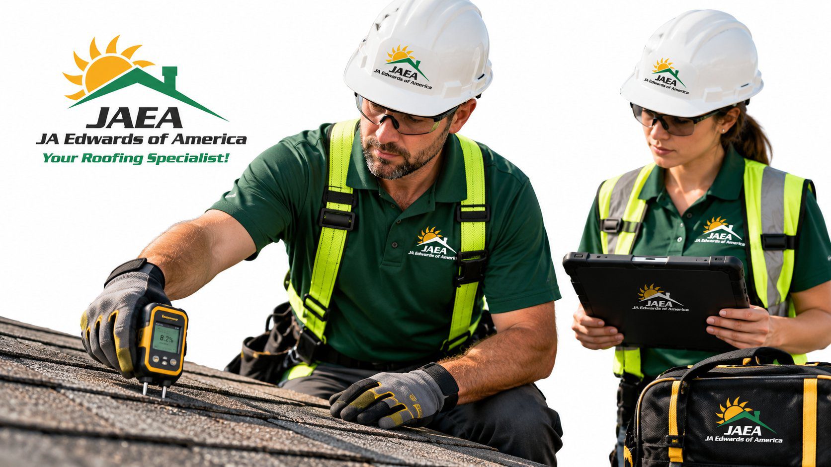 Florida roofing contractor performing a documented roof inspection and moisture assessment