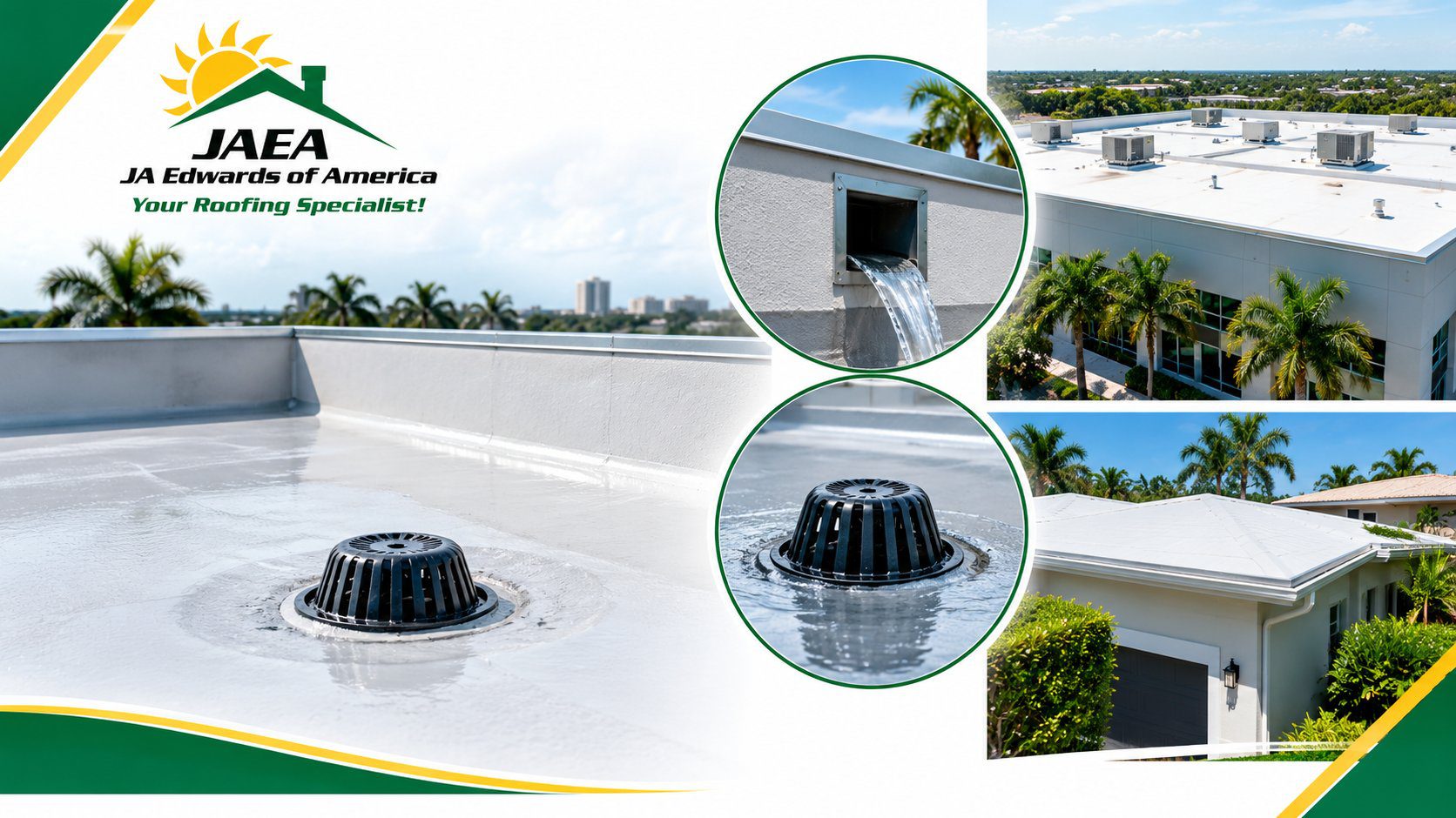 Commercial roof drain